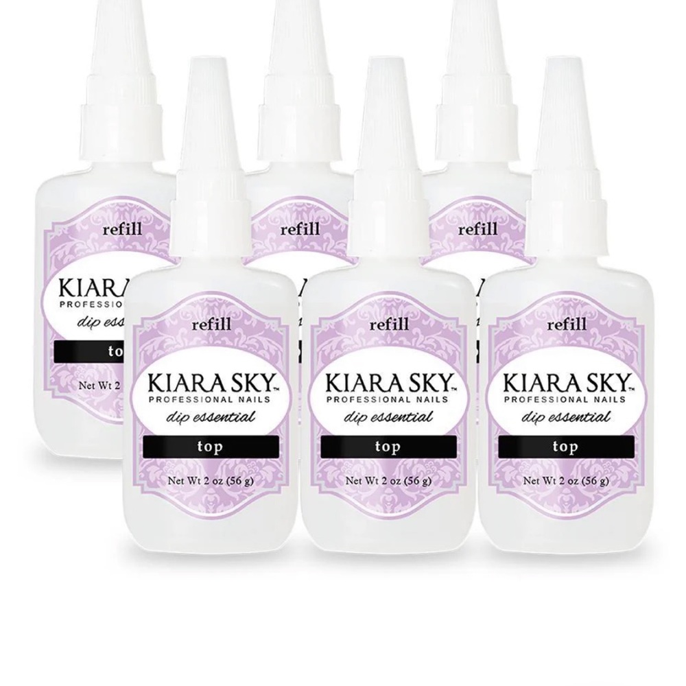 Kiara Sky Dip Essential Refill Set Dip Top Kit 2oz
( 6 bottles)